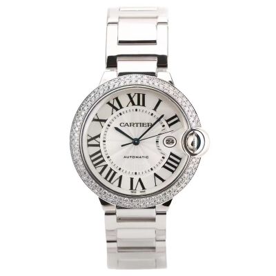 AF Factory Ballon Bleu de Cartier 42*13MM Stainless Steel White Cartier replica watches online USA